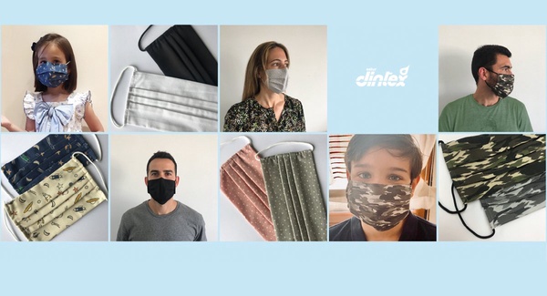 Mascarilla Reutilizable Higienica Camuflaje Dintex 2 unidades